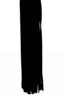Flogger with Metallic Leather Handle and Suede Leather Tails Black 18" – Bild 4