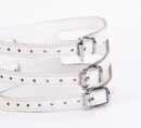 Designer Traingo Collar Made in Calf Softy Leather White – Bild 5