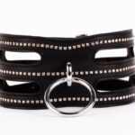 Designer Traingo Collar Made in Calf Softy Leather Black
