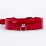 Patent Leather with Lamb Leather Backing Red