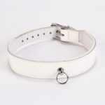 Patent Leather with Lamb Leather Backing White