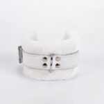 Handcuff Design Made in Calf Softy Leather White