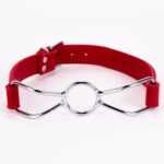 Calf Softy Leather Top and Lamb Leather Padding with Stainless Steel Mouth Piece Red
