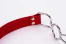 Calf Softy Leather Top and Lamb Leather Padding with Stainless Steel Mouth Piece Red – Bild 7