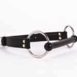 Calf Softy Leather Top and Lamb Leather padding with Silicone Mouth Piece Black