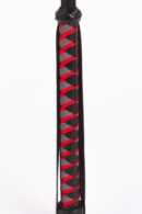 Nylon Stick with Neon Strip and Goat Kid Leather Handle Nubuck Leather Black – Bild 3