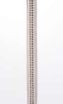 Lamb Leather Handle with 2 Rows of Small Rhinestones and Metal Chain White – Bild 4