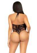 Lace and Net Keyhole Crossover Teddy – Bild 4