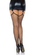 Net Stockings with O-Ring Garter Belt – Bild 6