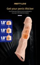 Pretty Love Extension Penis Sleeve 11" Flesh