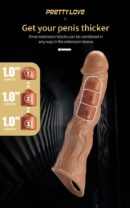 Pretty Love Extension Penis Sleeve 11" Brown – Bild 2